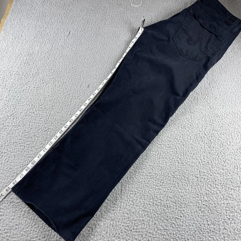 AG Adriano Goldschmie Jean Pant Mens 33x34 Black the Protege Straight Leg Stretc